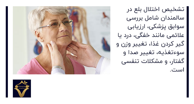 روش تشخیص اختلال بلع در سالمندان